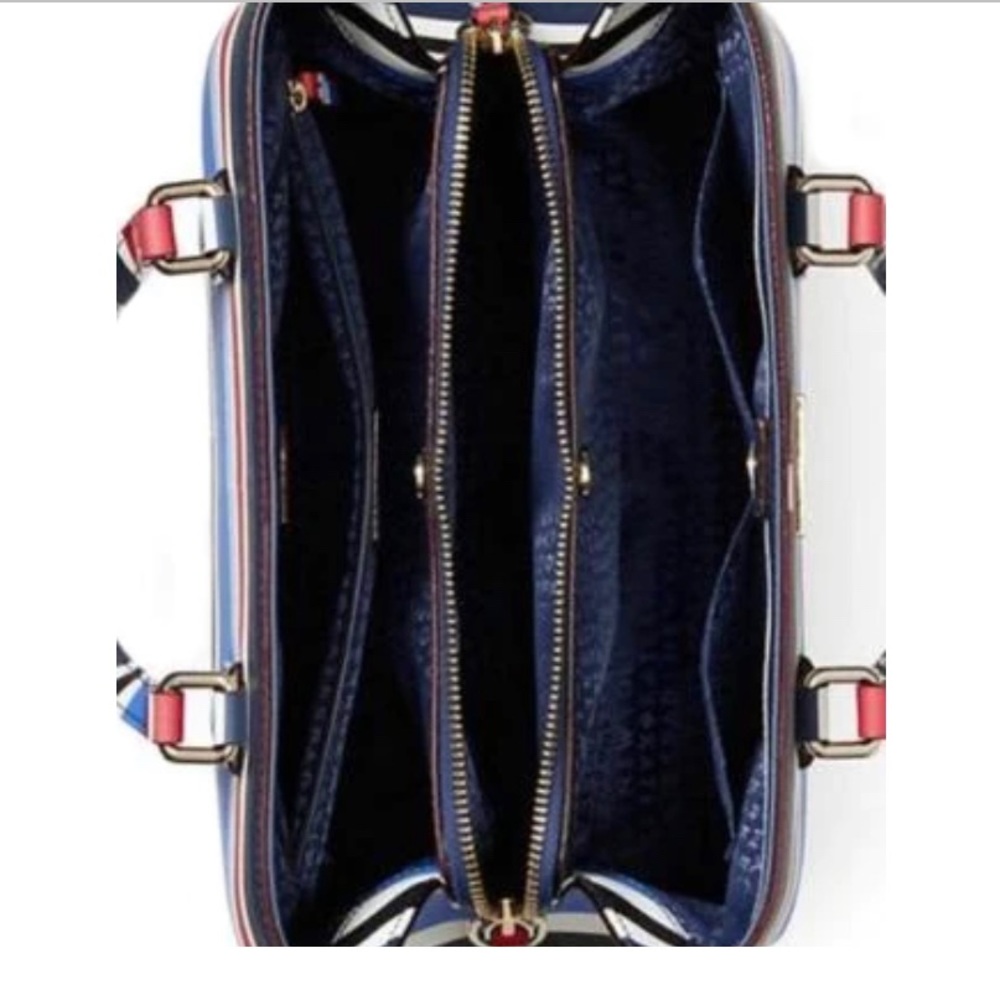 Kate Spade Evangelie Laurel Way Striped Satchel - Picture 12 of 14